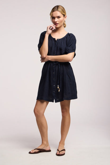 KAYELLA LINEN DRESS