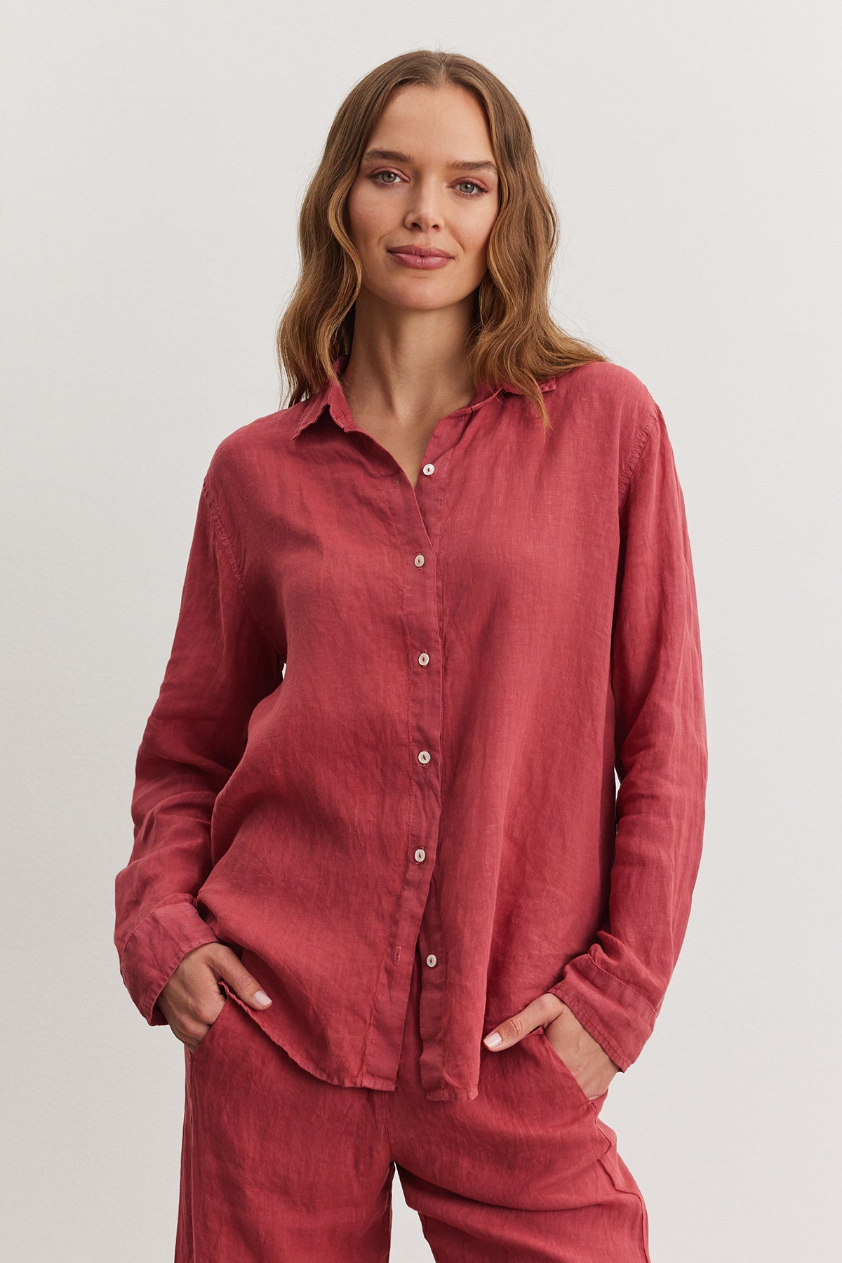WILLOW LINEN BUTTON-UP SHIRT