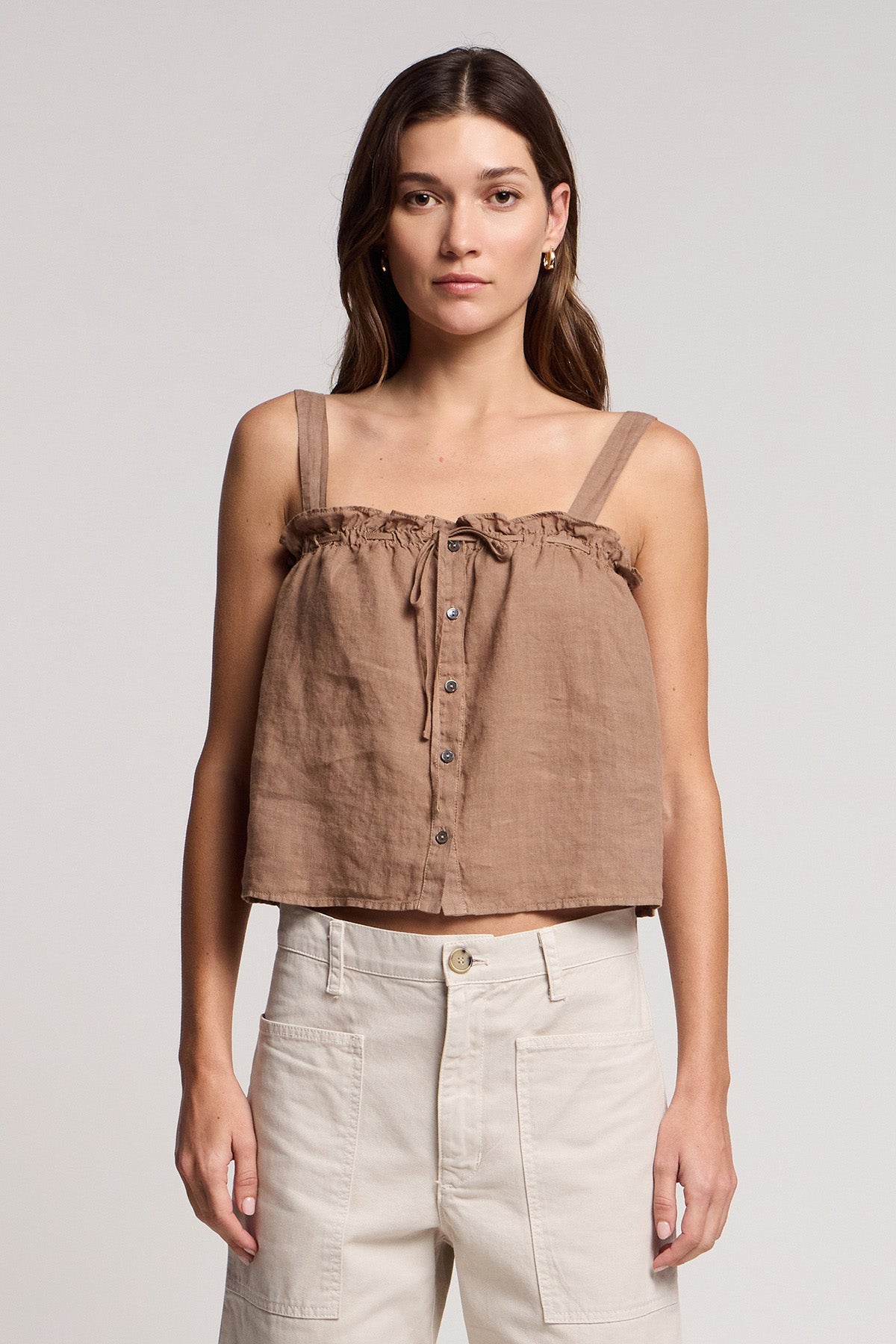 IZZIE LINEN TANK TOP