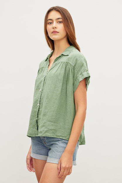 ARIA LINEN TOP