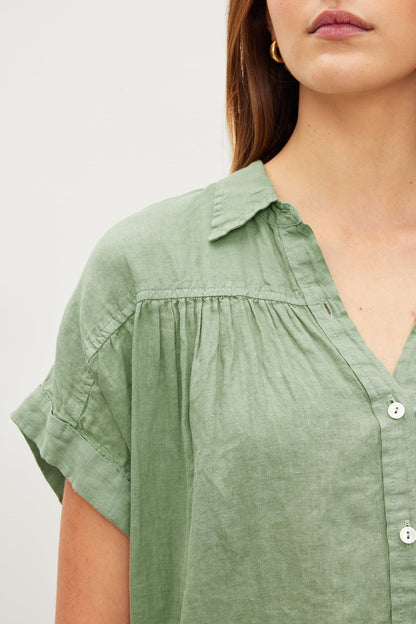ARIA LINEN TOP