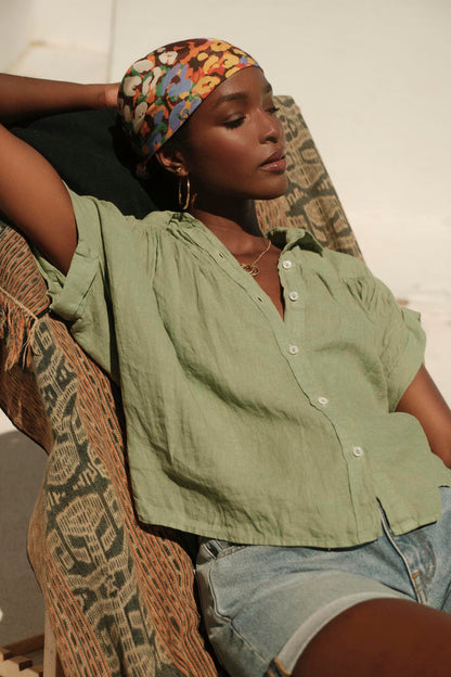 ARIA LINEN TOP