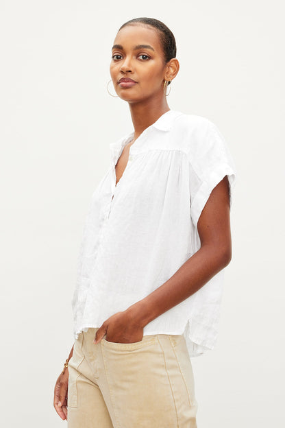 ARIA LINEN TOP