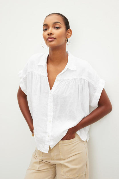 ARIA LINEN TOP