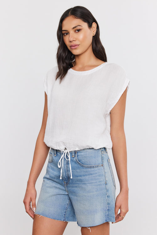 BAYLA LINEN TOP