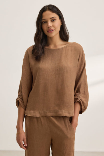 CASS LINEN TOP