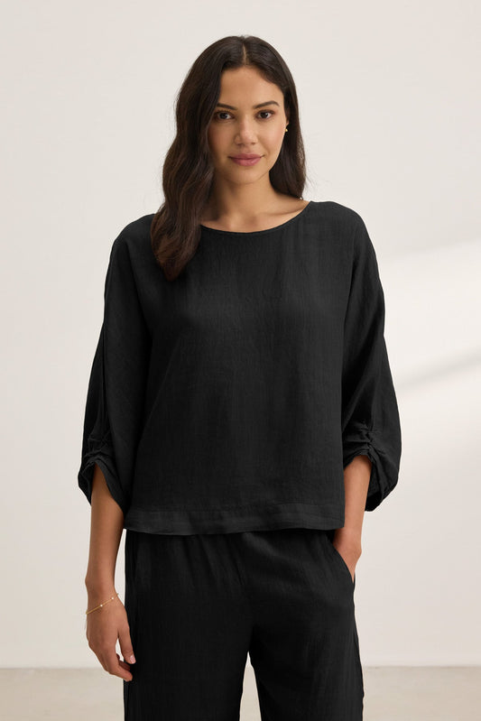 CASS LINEN TOP