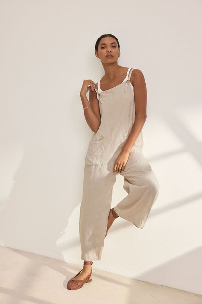 ISABEL LINEN ROMPER