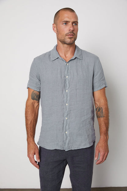 MACKIE LINEN BUTTON-UP SHIRT