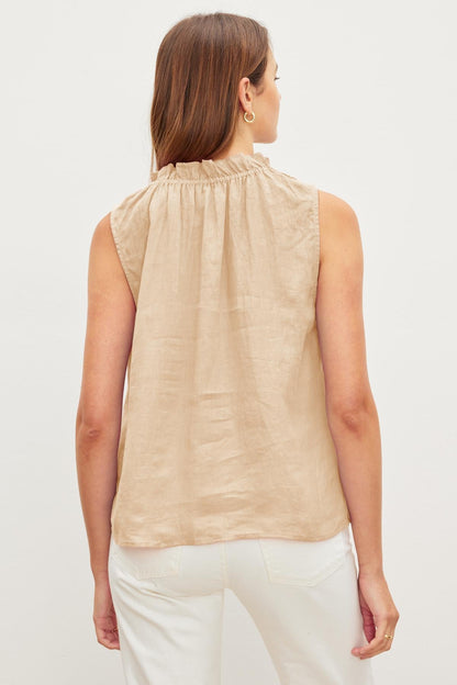 MASIE LINEN TANK TOP