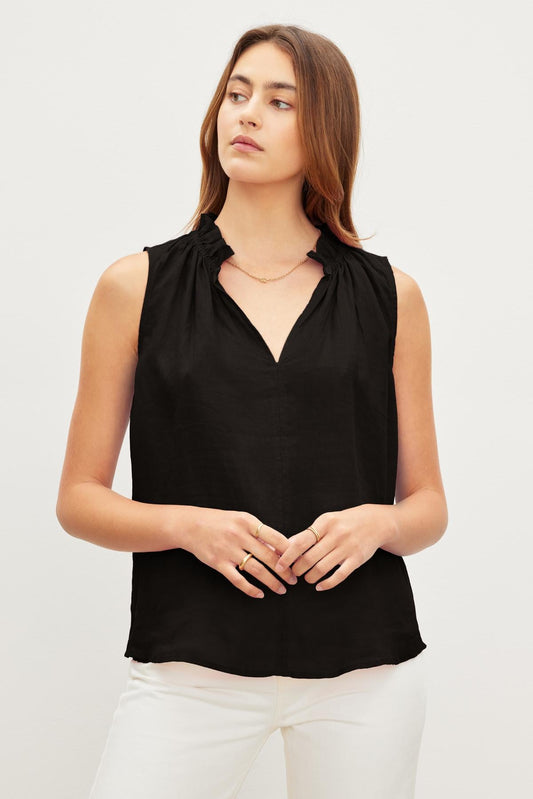 MASIE LINEN TANK TOP