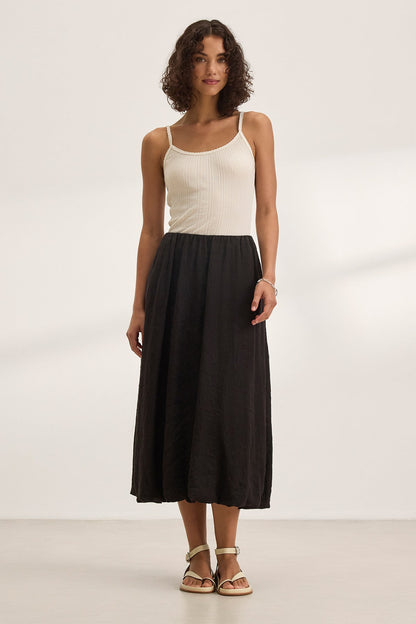 RACHELLE LINEN SKIRT
