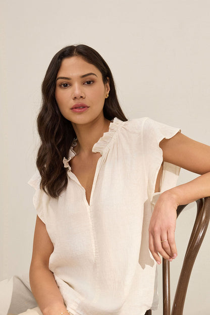 SEMIRA LINEN TOP