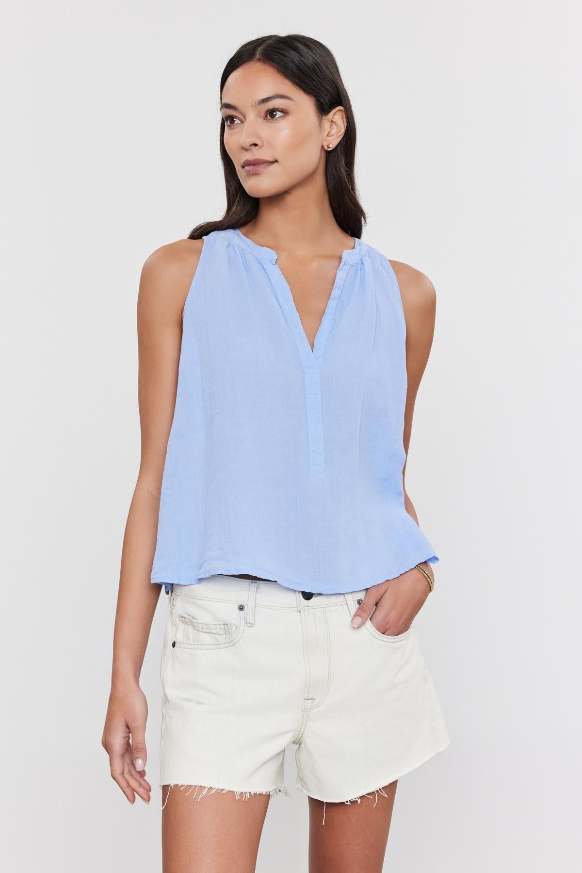 TACY LINEN TANK TOP