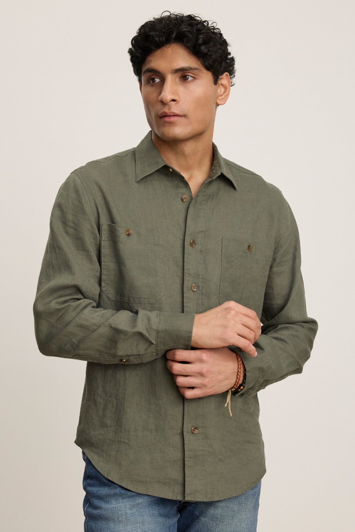 LINDEN LINEN BUTTON-UP SHIRT