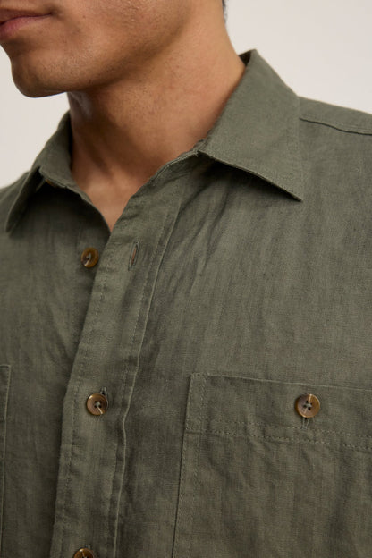 LINDEN LINEN BUTTON-UP SHIRT